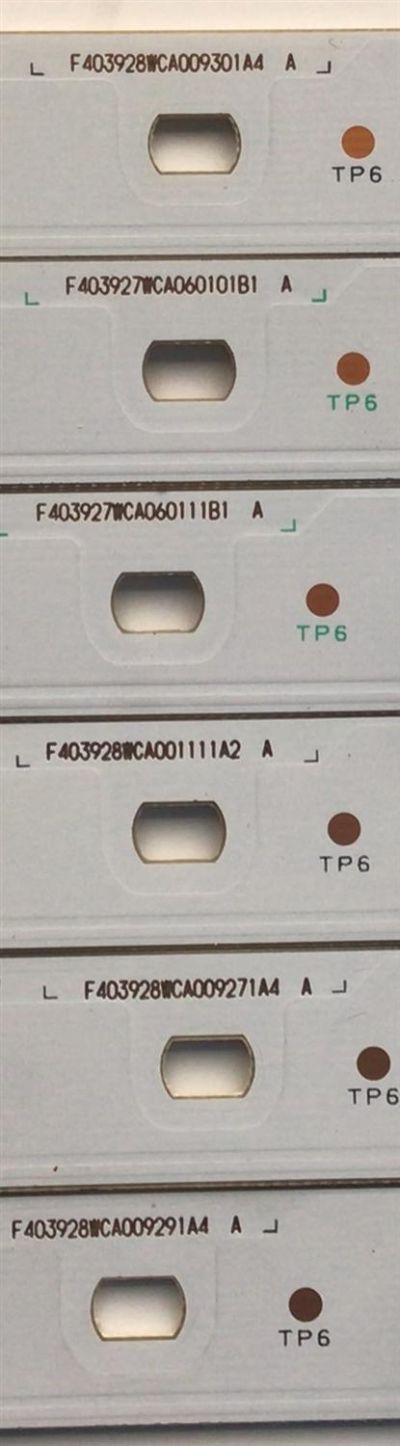 KIT DE LED'S PARA TV RCA (12 PIEZAS) / NUMERO DE PARTE F403928WCA / HXF-S 94V-0 1338 (960) / HXF-S 94V-0 1338 (959) / WS V3.0 Pitch 65.5mm 55inch 9Series / PANEL T550HN02.1 B-12V / MODELO LED55R120Q 3515-LED55C55-A109587 - Imagen 3